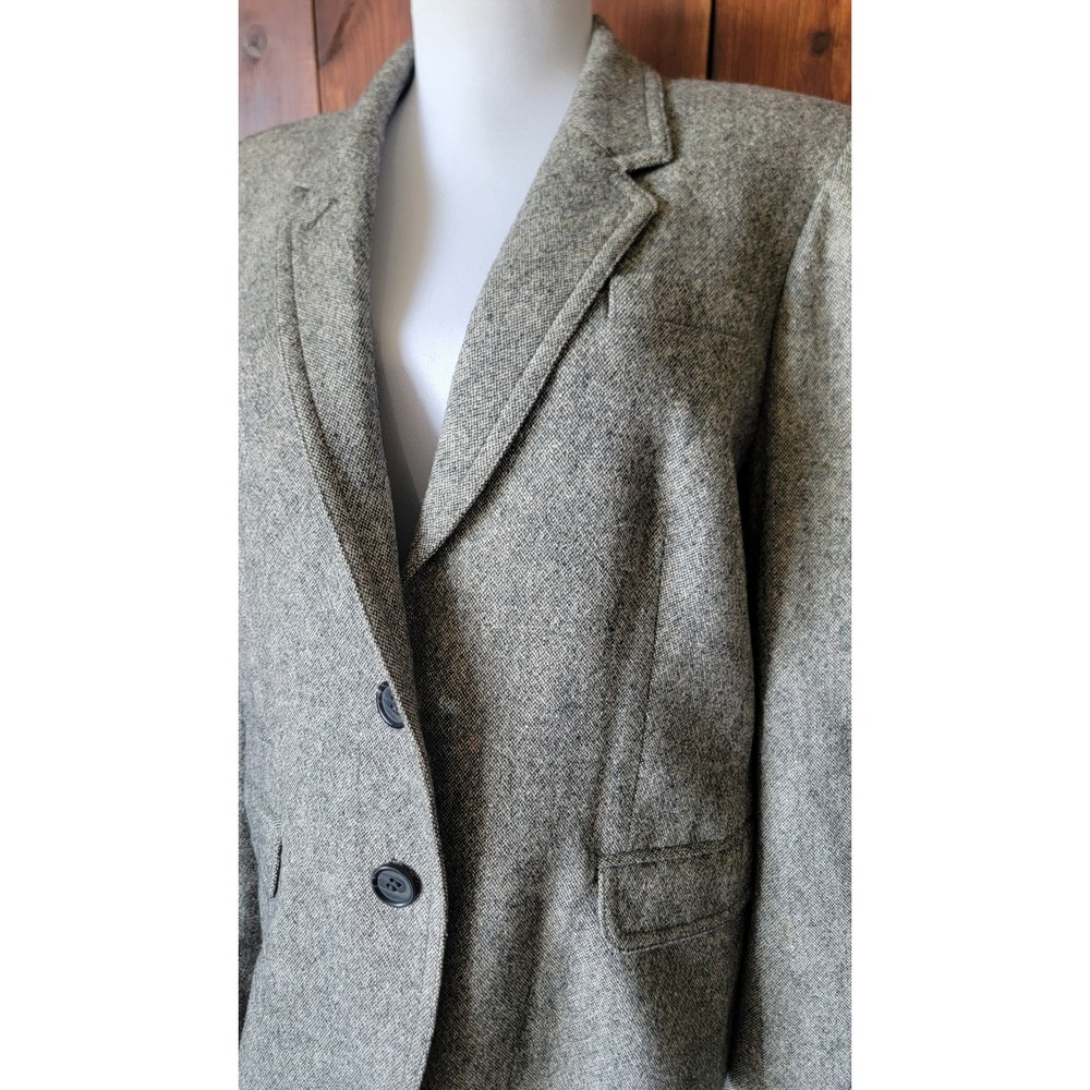 J.Crew Schoolboy Tweed Blazer Women's 14 Gray Wool Blend Textured Career Jacket - Picture 2 of 16